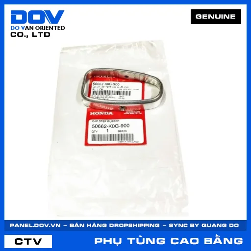 ỐP KIM LOẠI NGOÀI CAO SU ĐỂ CHÂN SUPER CUB C125 — 50662K0G900