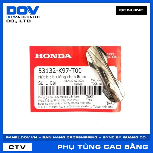 NÚT BỊT BU LÔNG CHÌM 8MM PCX, PCX 125/150, PCX 160 — 53132K97T00