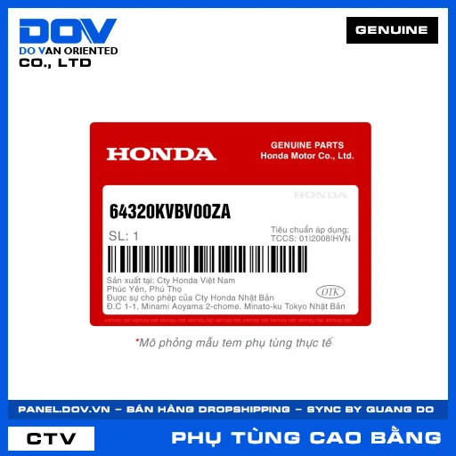 BỘ MẶT NẠ TRƯỚC *NHA69P* CLICK — 64320KVBV00ZA