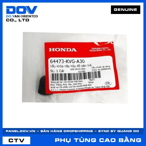 VẤU KHÓA NẮP HỘP ĐỒ BÊN TRÁI AIR BLADE 110 — 64473KVGA30