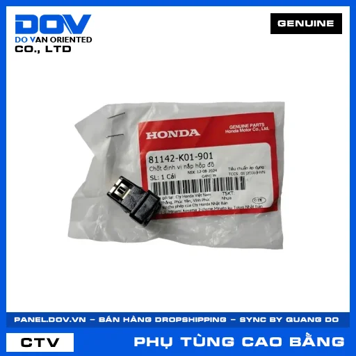 CHỐT ĐỊNH VỊ NẮP HỘP ĐỒ ADV350, PCX, PCX 125, PCX 125/150 — 81142K01901