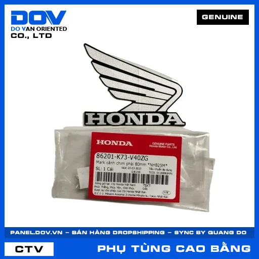 MARK CÁNH CHIM PHẢI 80MM *NHB25M* FUTURE 125 — 86201K73V40ZG