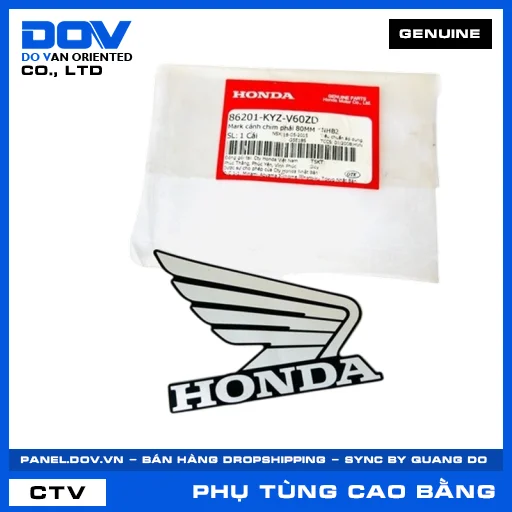 MARK CÁNH CHIM PHẢI 80MM *NHB2 FUTURE 125 — 86201KYZV60ZD