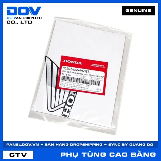 MÁC CÁNH CHIM HONDA PHẢI 75MM *NHA76* WINNER X — 86202K56V60ZB