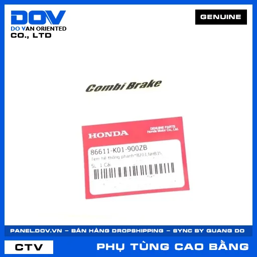 TEM HỆ THỐNG PHANH*B203,NHB35, (thắng) PCX 125/150, SH 125/150, SH 125/160, SH MODE — 86611K01900ZB