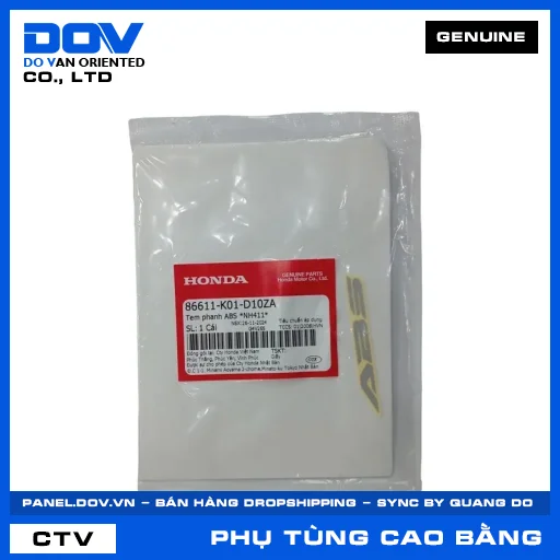 TEM PHANH ABS *NH411* (thắng) SH 125/150, SH 125/160, SH MODE, WINNER R — 86611K01D10ZA
