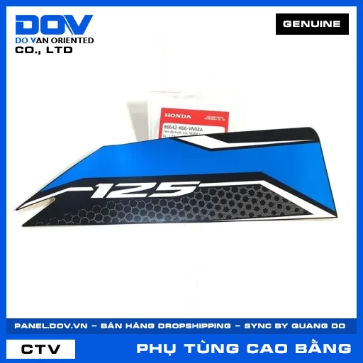 TEM ỐP TRƯỚC TRÁI *B189C* — 86642K66VN0ZA