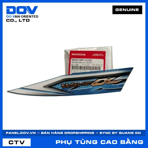 TEM CÁNH YẾM TRÁI *B203M* WAVE ALPHA 110 — 86643K89V20ZB