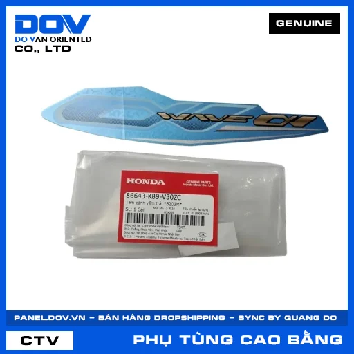 TEM CÁNH YẾM TRÁI *B203M* WAVE ALPHA 110 — 86643K89V30ZC