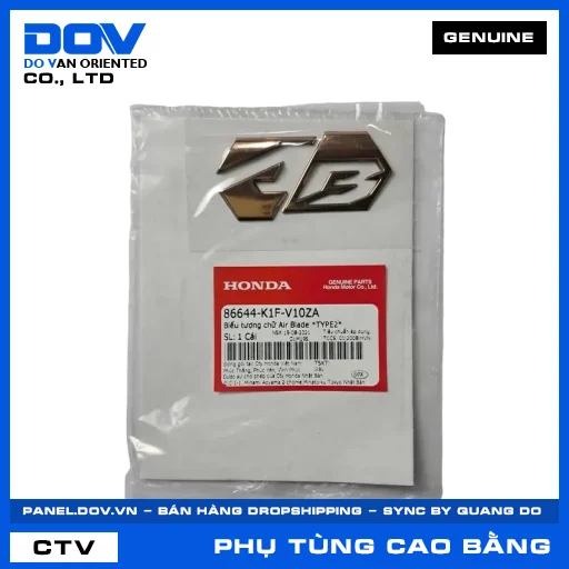 BIỂU TƯỢNG CHỮ AIR BLADE *TYPE2* AIR BLADE 125/150, AIR BLADE 125/160 — 86644K1FV10ZA