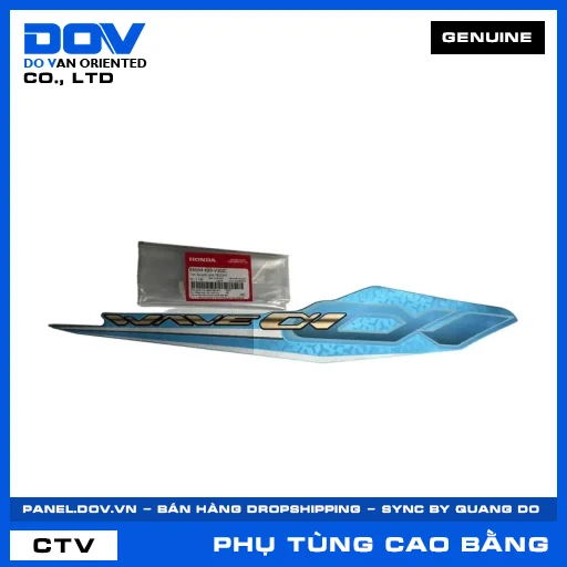 TEM ỐP SƯỜN PHẢI *B203M* WAVE ALPHA 110 — 86644K89V30ZC