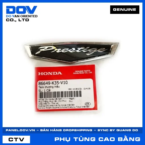 TEM THƯƠNG HIỆU PCX 125 — 86649K35V10