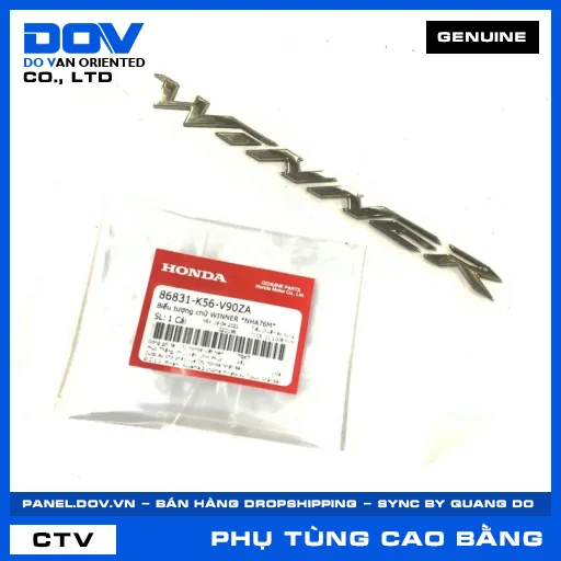 BIỂU TƯỢNG CHỮ WINNER *NHA76M* — 86831K56V90ZA