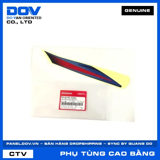 Tem mặt nạ phải *PB171MU* — 87102KFL830ZA