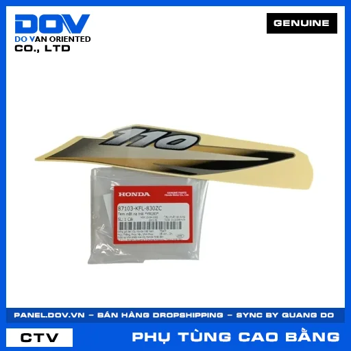 Tem mặt nạ trái *YR183* — 87103KFL830ZC