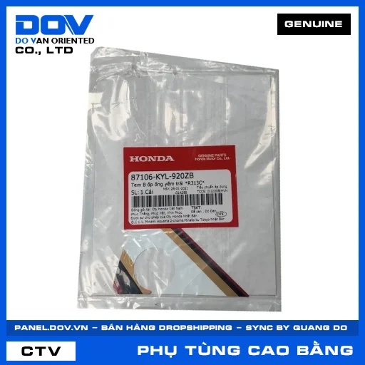 TEM B ỐP ỐNG YẾM TRÁI *R313C* — 87106KYL920ZB