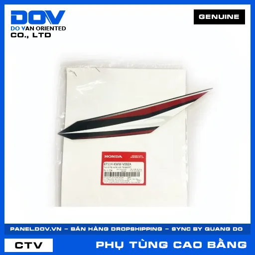 TEM B ỐP SƯỜN TRÁI *NHA69P* WAVE RSX 110 — 87114KWWV00ZA