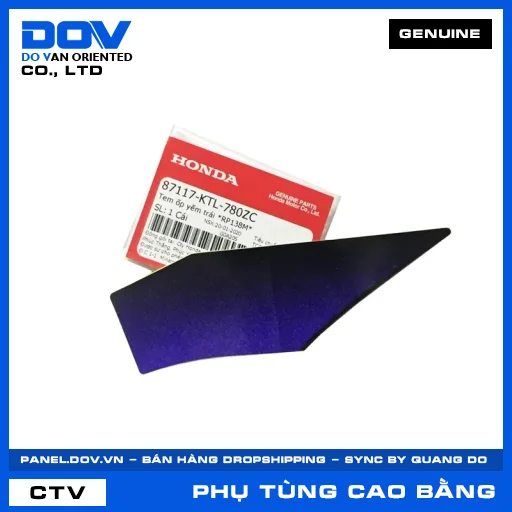 Tem ốp yếm trái *RP138M* WAVE ALPHA — 87117KTL780ZC