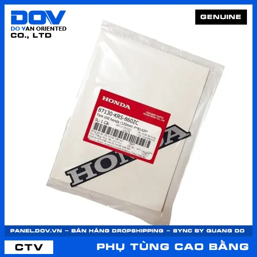 TEM CHỮ HONDA (120MM) P*B142P* WAVE ALPHA — 87130KRS860ZC