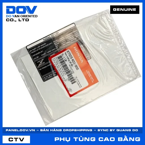 TEM THÔNG SỐ LỐP (vỏ xe) SH 125/150 — 87505K01900