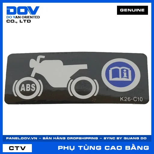 TEM CẢNH BÁO ABS AIR BLADE 125/150, AIR BLADE 125/160, PCX 160, VARIO 160 — 87514K26C10