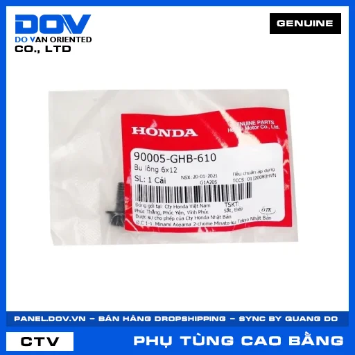 BU LÔNG 6X12 FUTURE NEO, GOLDWING, MSX 125, WAVE 100 — 90005GHB610