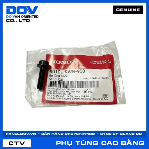 BU LÔNG 6X22 PCX, PCX 125, PCX 125/150, PCX 160 — 90101KWN900
