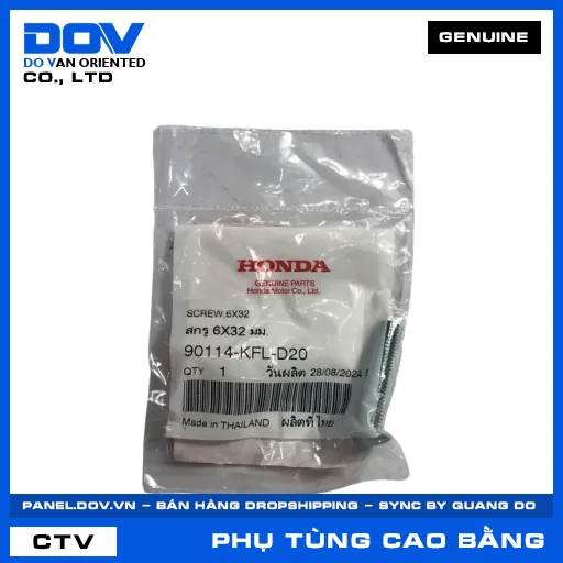 VÍT BẮT GIỎ XE 6X32 WAVE ALPHA — 90114KFLD20