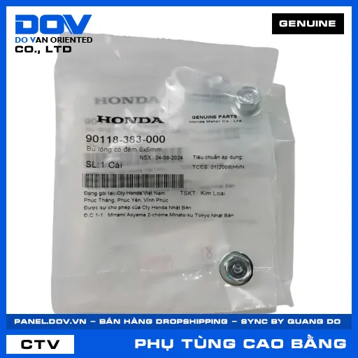BU LÔNG CÓ ĐỆM 6X6MM BLADE 110, DREAM 110, FUTURE 125, FUTURE NEO — 90118383000