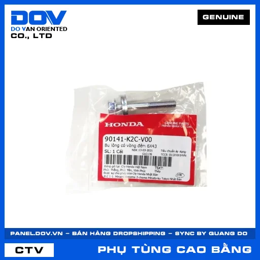 BU LÔNG CÓ VÒNG ĐỆM 6X43 VISION 110 — 90141K2CV00