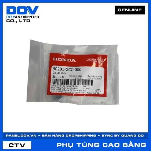ĐAI ỐC 7MM AIR BLADE 110, BLADE 110, CLICK 110, DREAM 110 — 90201GCC000