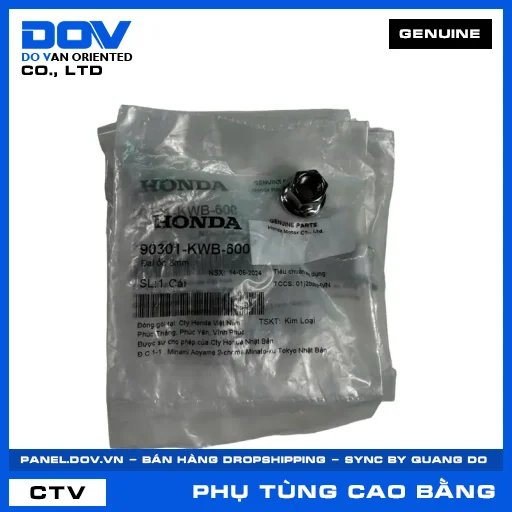 ĐAI ỐC 8MM BLADE 110, DREAM 110, FUTURE 125, MSX 125 — 90301KWB600