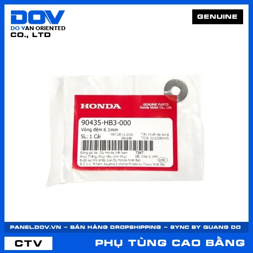 VÒNG ĐỆM 6.1MM CB150R, CB300R, CBR150R, FUTURE 125 — 90435HB3000