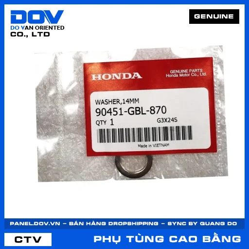 VÒNG ĐỆM 14MM REBEL 300, REBEL 500 — 90451GBL870
