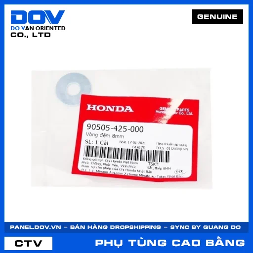 VÒNG ĐỆM 8MM BLADE 110, CB250 NIGHTHAWK, DREAM 110, FUTURE 125 — 90505425000