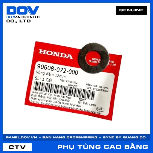 VÒNG ĐỆM 12MM CB150R, CBR150R, WINNER 150, WINNER R — 90608072000