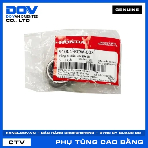 Vòng bi đũa 20x29x18 AIR BLADE 110, AIR BLADE 125, AIR BLADE 125/150, AIR BLADE 125/160 — 91001KCW003