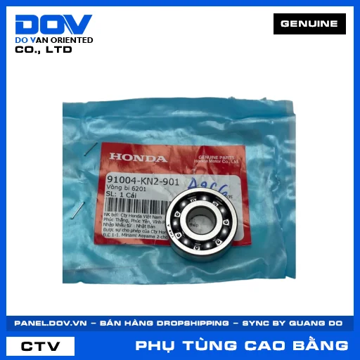 VÒNG BI 6201 (KHÔNG PHỚT CHẮN BỤI) SH 125/150 — 91004KN2901