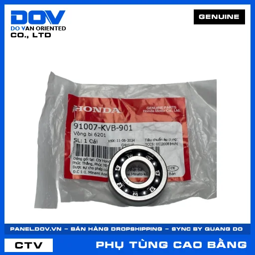 VÒNG BI 6201 CLICK 110, VISION 110 — 91007KVB901