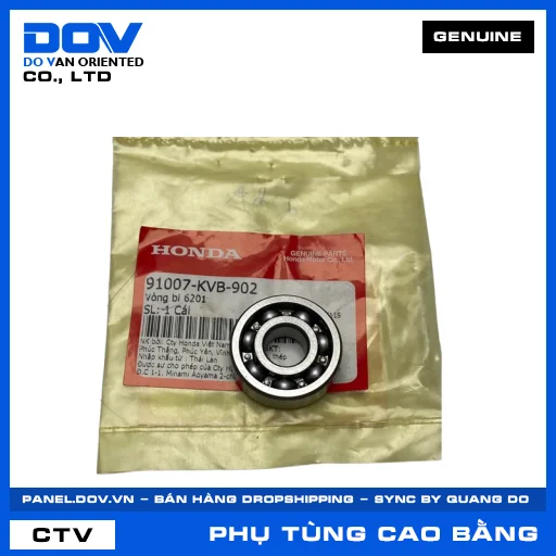 Vòng bi 6201 không phớt chắn bụi VISION 110 — 91007KVB902