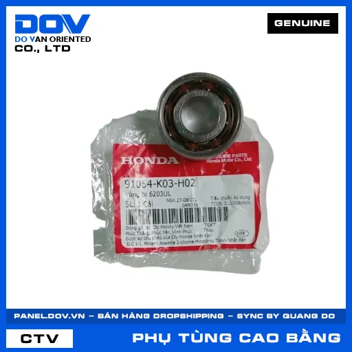 VÒNG BI 6203UL BLADE 110, FUTURE 125, WAVE ALPHA 110, WAVE RSX 110 — 91054K03H02