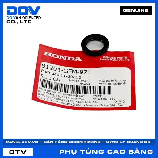 PHỚT DẦU 14X20X3.2 LEAD 110 — 91201GFM971