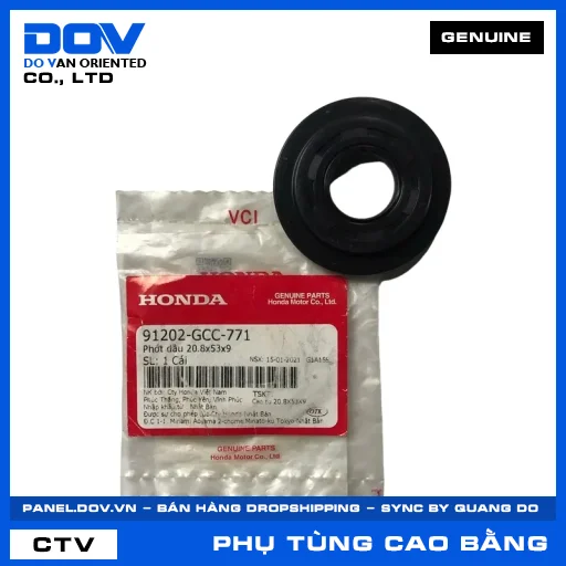 PHỚT DẦU 20.8X53X9 SH 125/150 — 91202GCC771