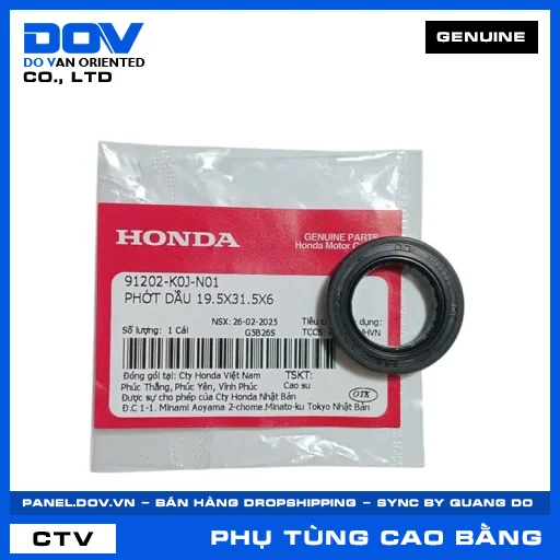PHỚT DẦU 19.5X31.5X6 VISION 110 — 91202K0JN01