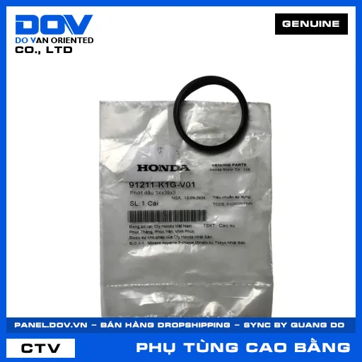 PHỚT DẦU 34X39X3 AIR BLADE 125/150, AIR BLADE 125/160, VISION 110 — 91211K1GV01