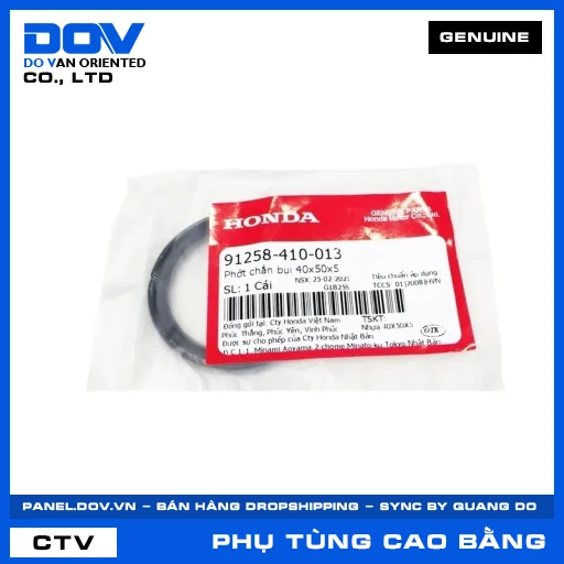 PHỚT CHẮN BỤI 40X50X5 CB250 NIGHTHAWK, FUTURE NEO, WAVE ALPHA — 91258410013