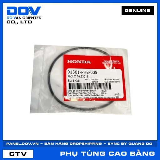 Phớt O 74.5X2.5 FUTURE 125, MSX 125, SUPER CUB C125 — 91301PH8005