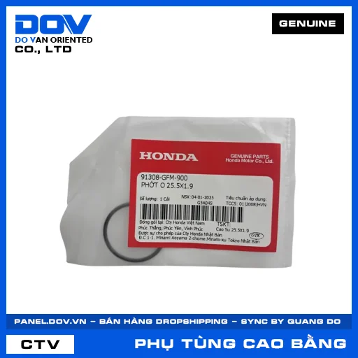 PHỚT O 25.5X1.9 AIR BLADE 110, LEAD 110, VISION 110 — 91308GFM900