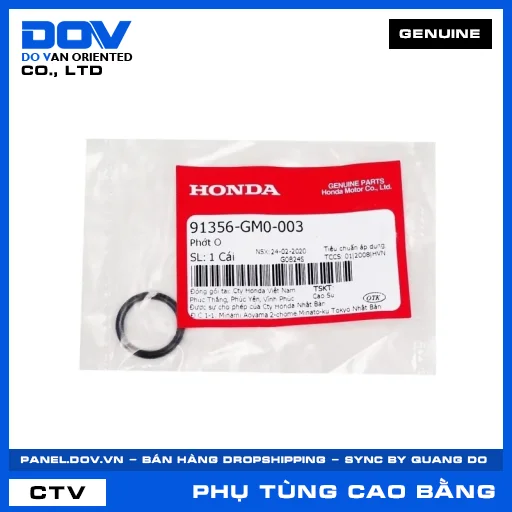 PHỚT O AIR BLADE 110, AIR BLADE 125, BLADE 110, CLICK 110 — 91356GM0003
