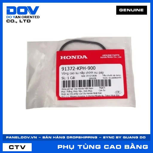 Vòng cao su nắp chỉnh xu páp FUTURE 125, FUTURE NEO, MSX 125, SUPER CUB C125 — 91372KPH900